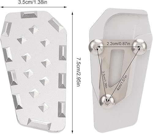 Miniatura 3 de Pastilla de freno de pie de motocicleta, palanca de freno de pie Fydun Pedal ampliar aleación de aluminio extensión de almohadilla de freno trasero