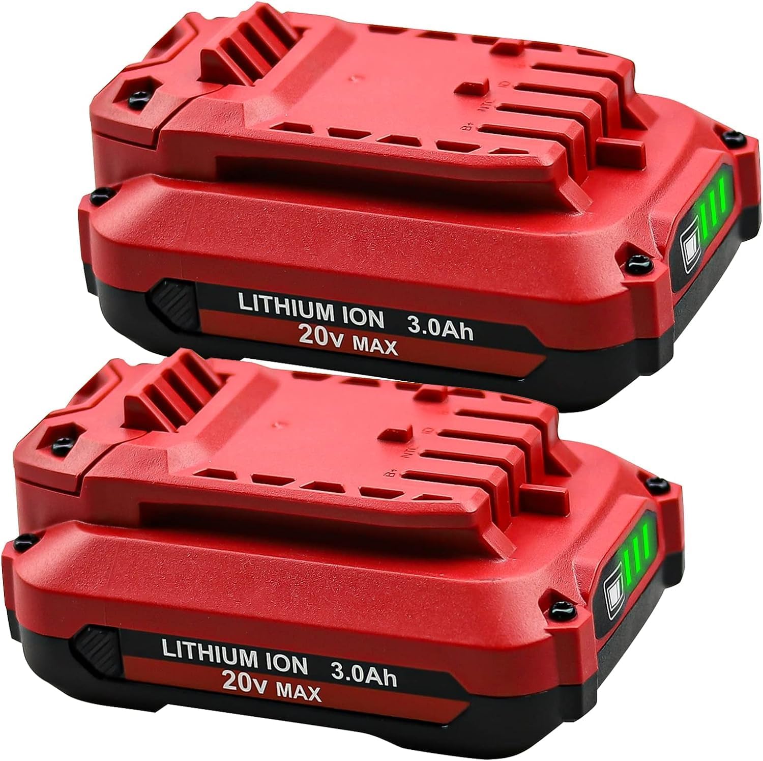 2Pack 3.0Ah Lithium Replacement Battery for Craftsman 20V