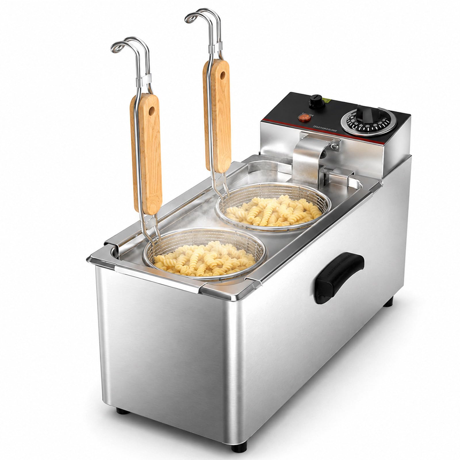 Cuocipasta Elettrico Cuocipasta Elettrico da Banco in Acciaio Inossidabile | Monitoraggio a Doppia Sonda Mantiene l'Acqua Stabile per Risultati Costanti in Cucine Commerciali Impegnative.