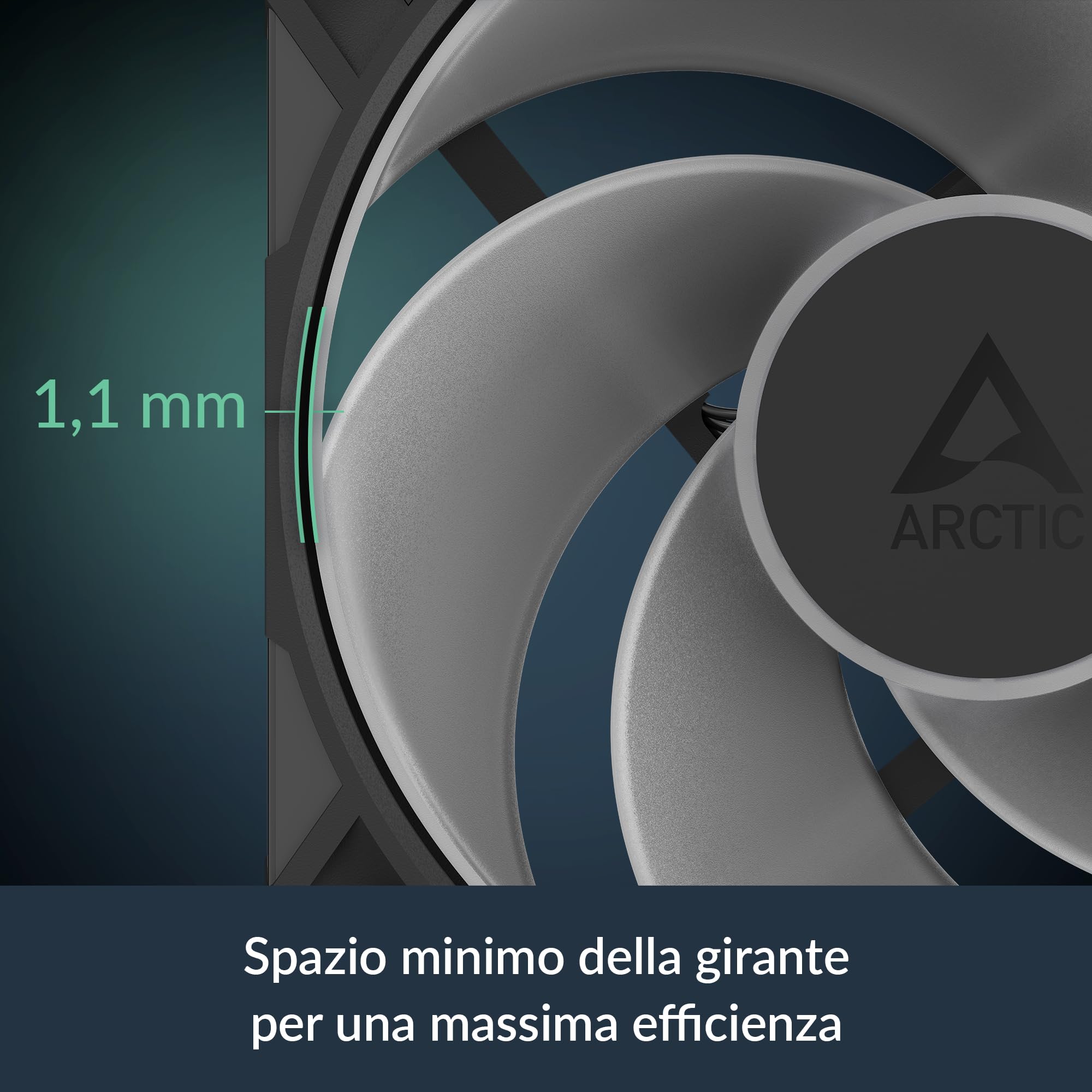 ARCTIC P12 Pro Reverse A-RGB – 3 Pack – 120 mm Ventola Premium con flusso d’aria inverso, Ventole PWM con splitter per cavo a Y, 500-3000 rpm, 0 rpm <5% PWM, 5V Digital RGB, FDB, 4-Pin - Nero