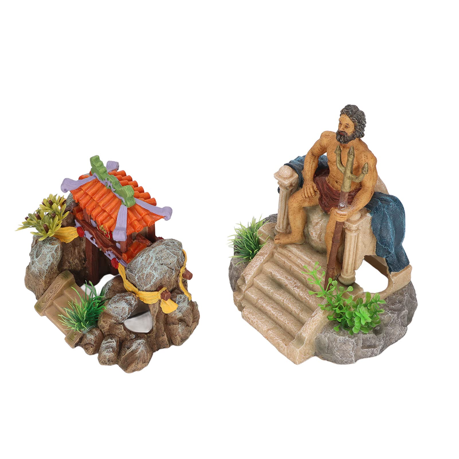 Tyenaza Decorazioni per Acquario, Decorazione Classica per La Casa in Resina, Ornamento per Statua di Acquario per Accessori Subacquei