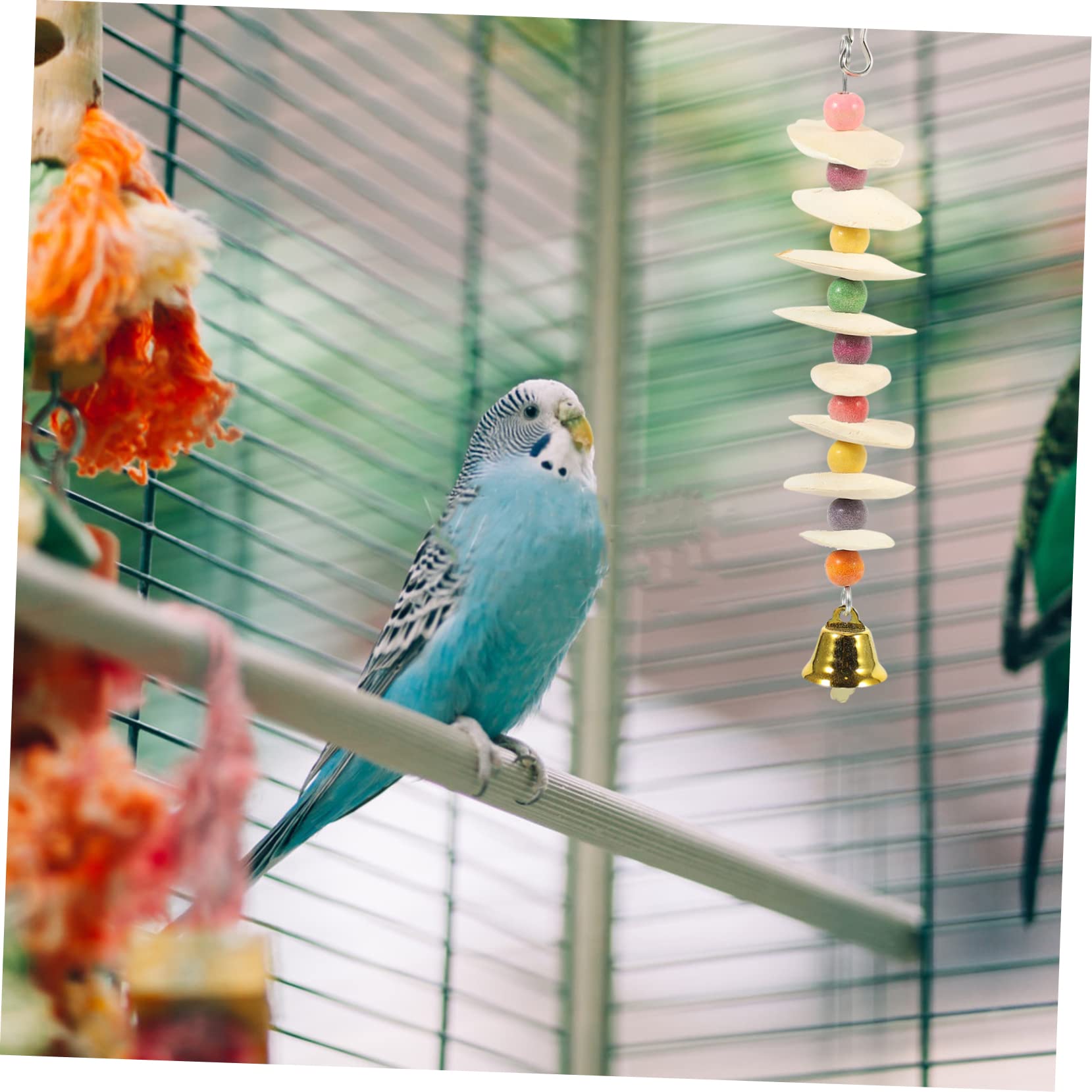 BESPORTBLE 4 Pièces Jouet à mâcher Perroquet Cute Mignonette Jouet Oiseau Domestique Alimentation à mâcher s pour Petits Oiseaux s pour Oiseaux Perroquet à mâcher os de seiche