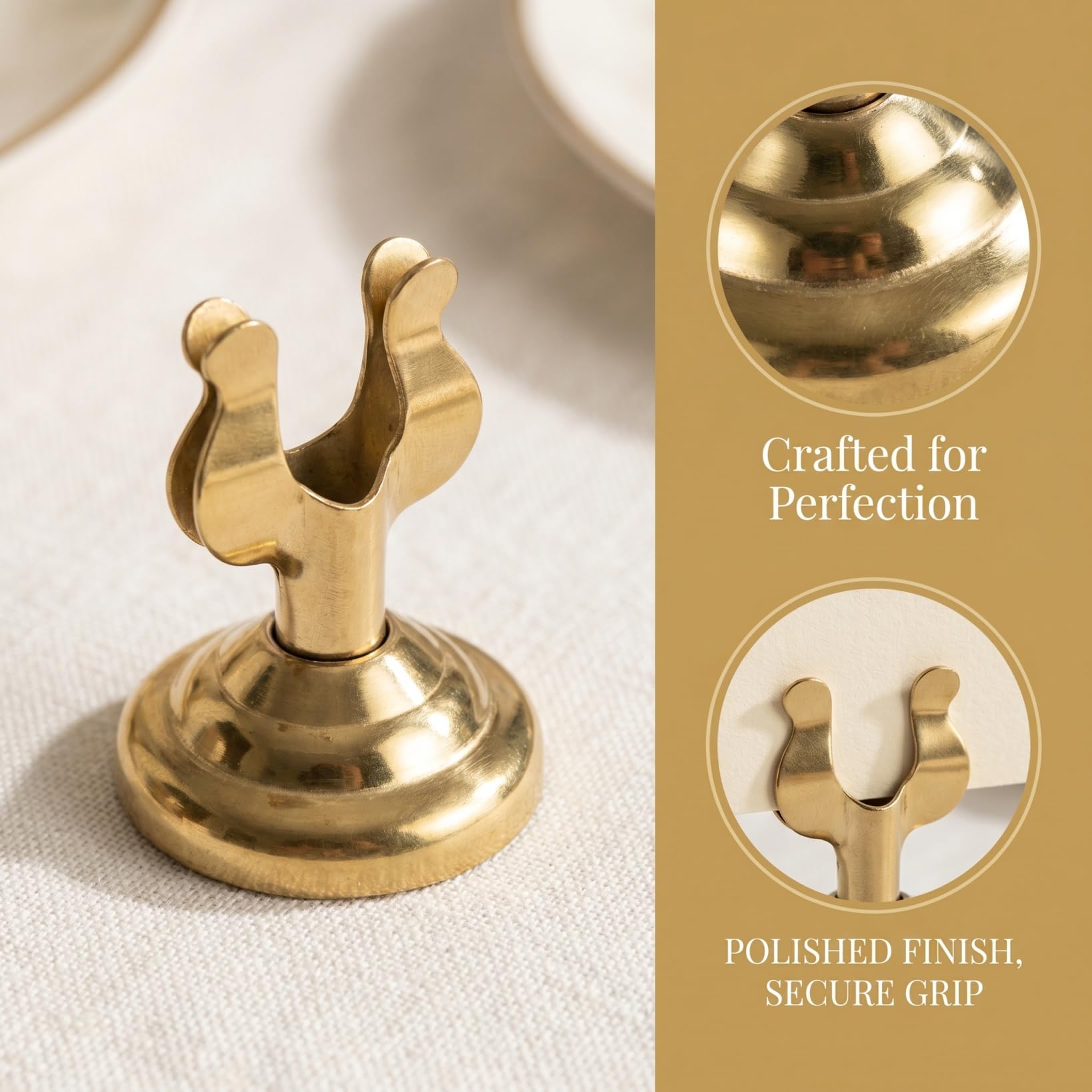 PLAFOPE Lot de 12 supports de panneau de table en acier inoxydable en forme de U pour décoration de fête de mariage