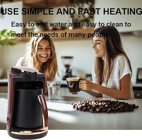Miniatura 6 de Yosoo 550W Hot Beverage Coffee Maker Electric Turkish Single Cup Brewing Machine with 250ML Capacity, Ideal for Home, Office, and Travel