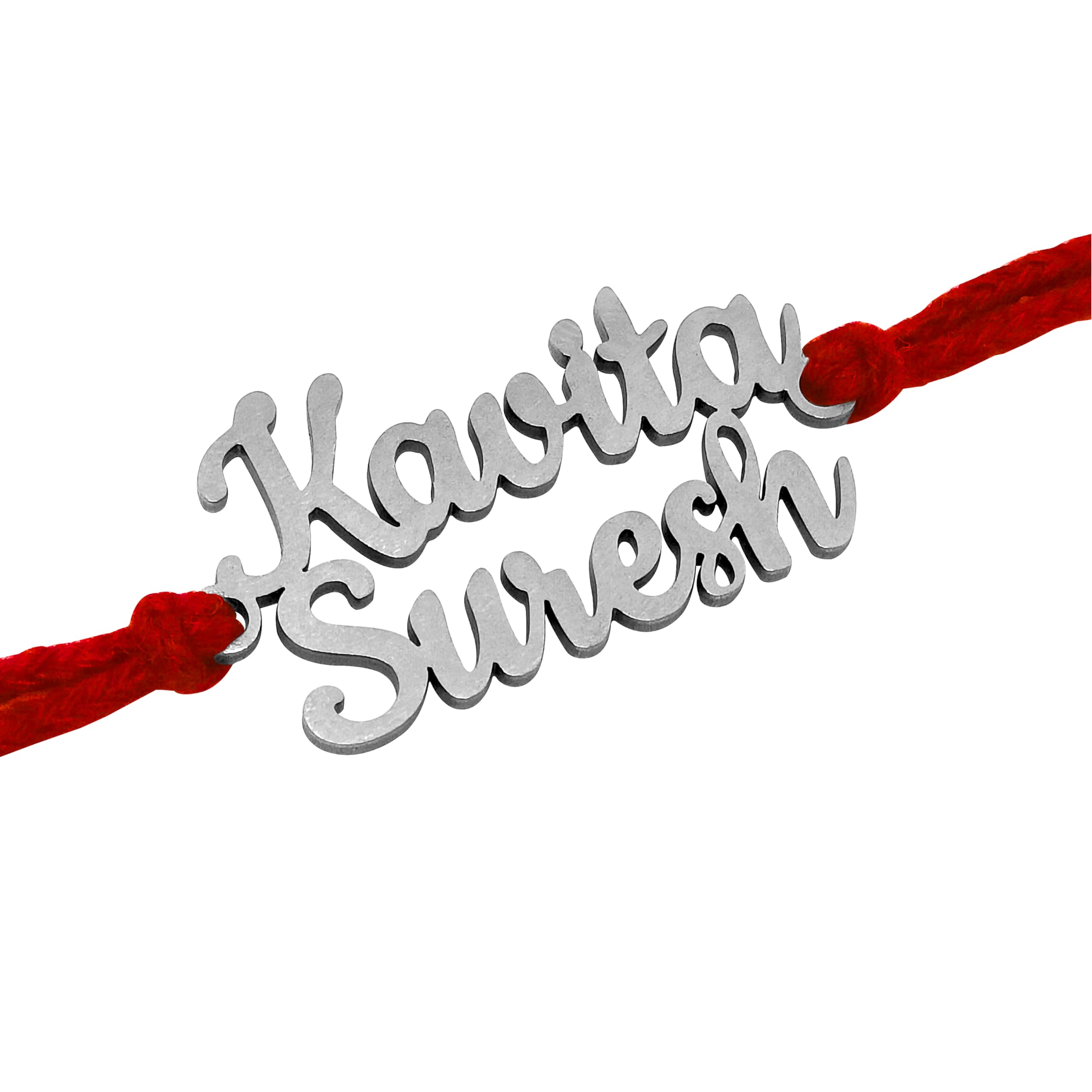 BAMALI Customized Rakhi Combo Gift for Brother and Bhabhi Lumba Rakhi for Bhaiya Bhabhi Raksha bandhan With Roli and Chawal (Laser Cut 2 line) (B0D6K36KJM) Amazon Price History, Amazon Price Tracker