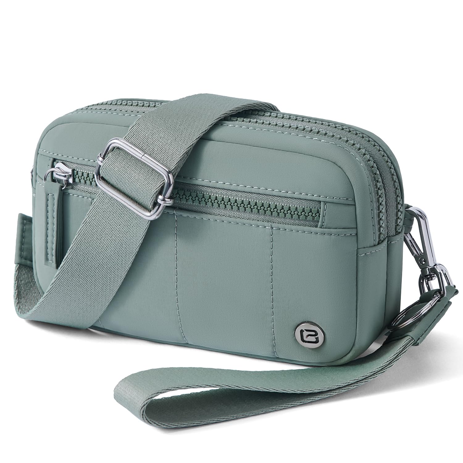 POIUGOYA Small Nylon Crossbody Bags for Women, RFID Wristlet Wallets