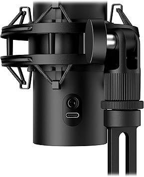 HyperX QuadCast 2 S USB Microphone, with RGB Lighting, Streaming and Podcasting, with On-Board Controls, LED Lighting, Removable Shock Mount, PC, Mac, USB-C - Black