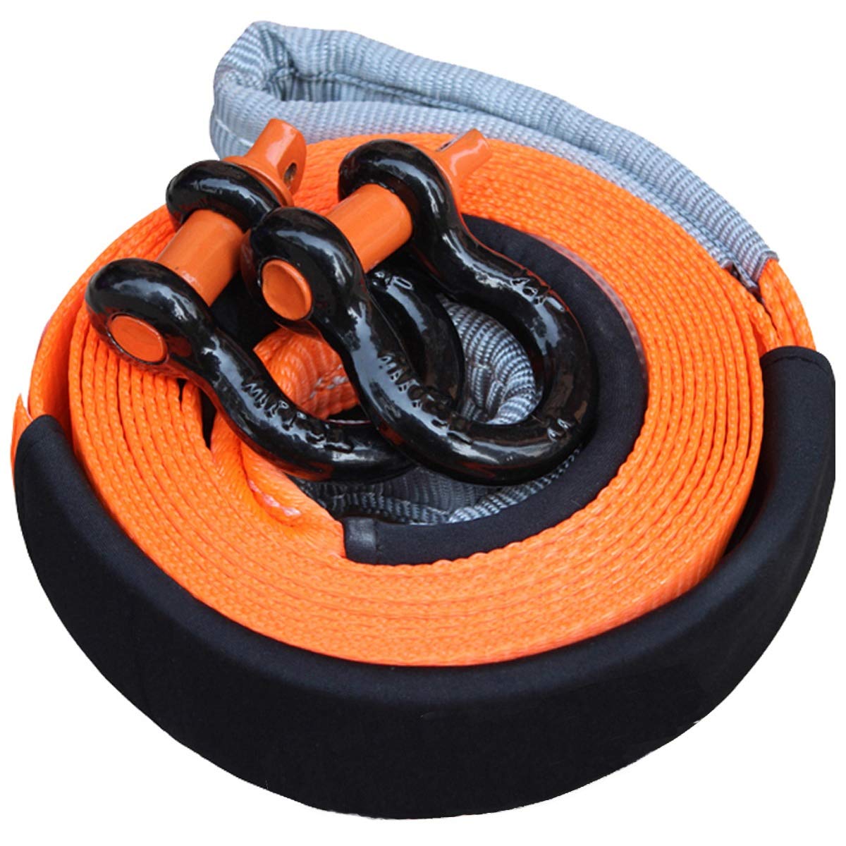 Cuerdas de Remolque de 16.4 pies, con 2 Ganchos de Seguridad, Cuerda de Remolque para Automóviles de Alta Resistencia, Cuerda de Remolque de Nylon de Alta Densidad (Size : 5m/8t)