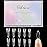 Ohlove 500Pcs Stiletto Nail Tips Full Cover Clear Fake Nails for Acrylic Nails, 10 Sizes