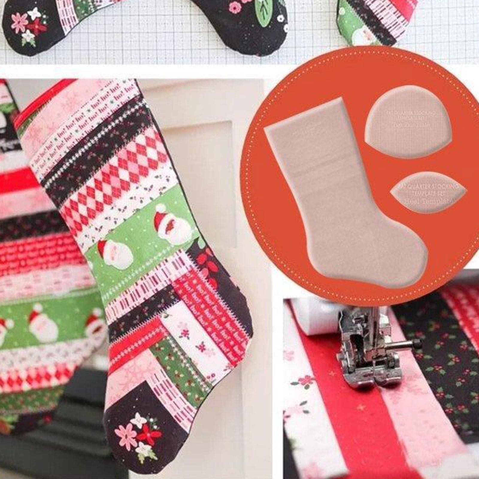 Christmas Stocking Pattern Sewing Printable