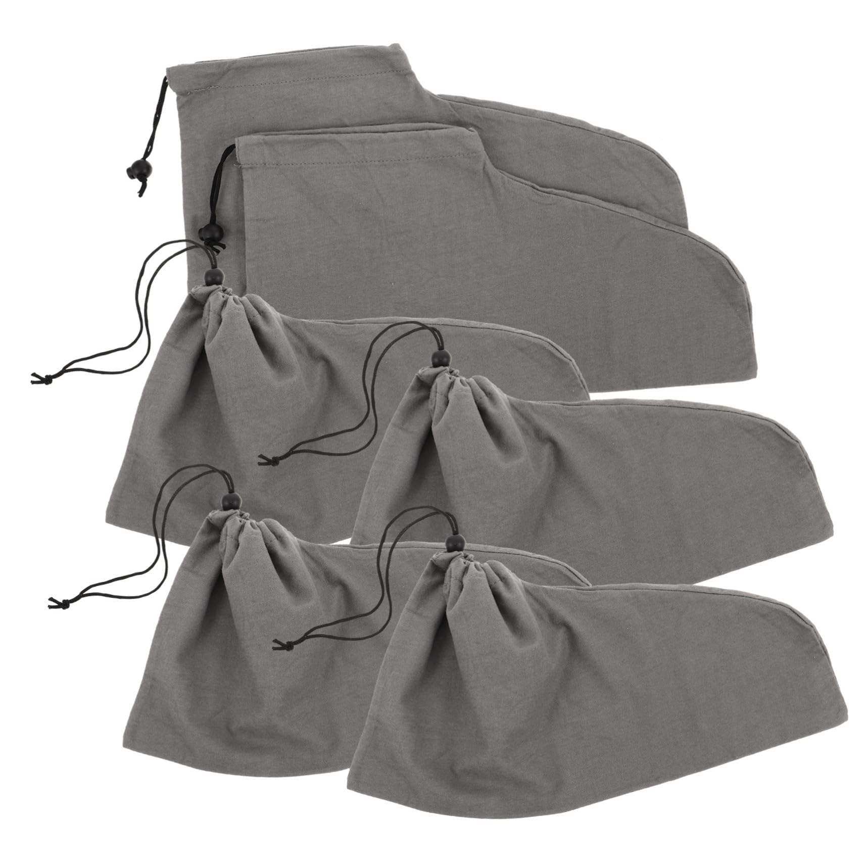 GALPADA 6pezzi Sacchetti per Scarpe Coulisse in Cotone Traspirante per Imballaggio da Viaggio Borsa Antipolvere Leggera e Lavabile per Separare le Scarpe dagli Indumenti