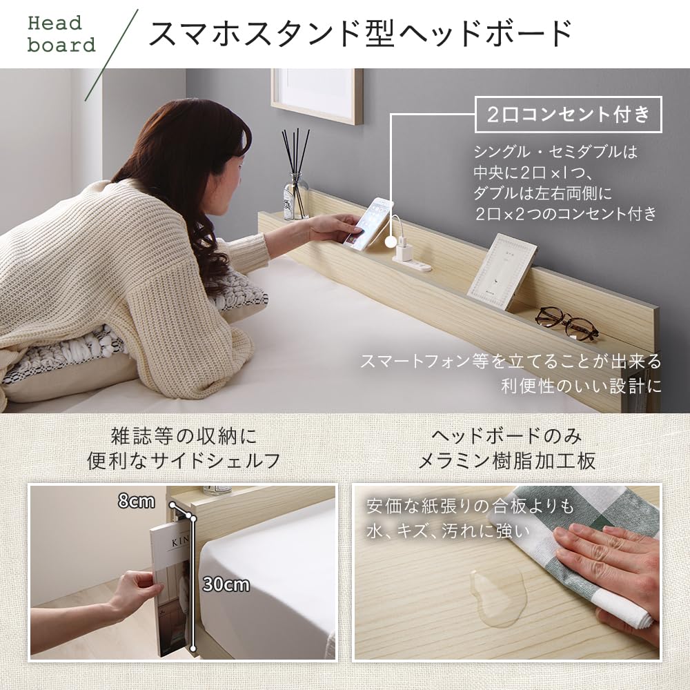 【RASIK 】　ベットフレーム　アエラス　 ブラウン　シングル Amazon｜RASIK ベッド セミシングル フレームのみ ブラウン すのこ