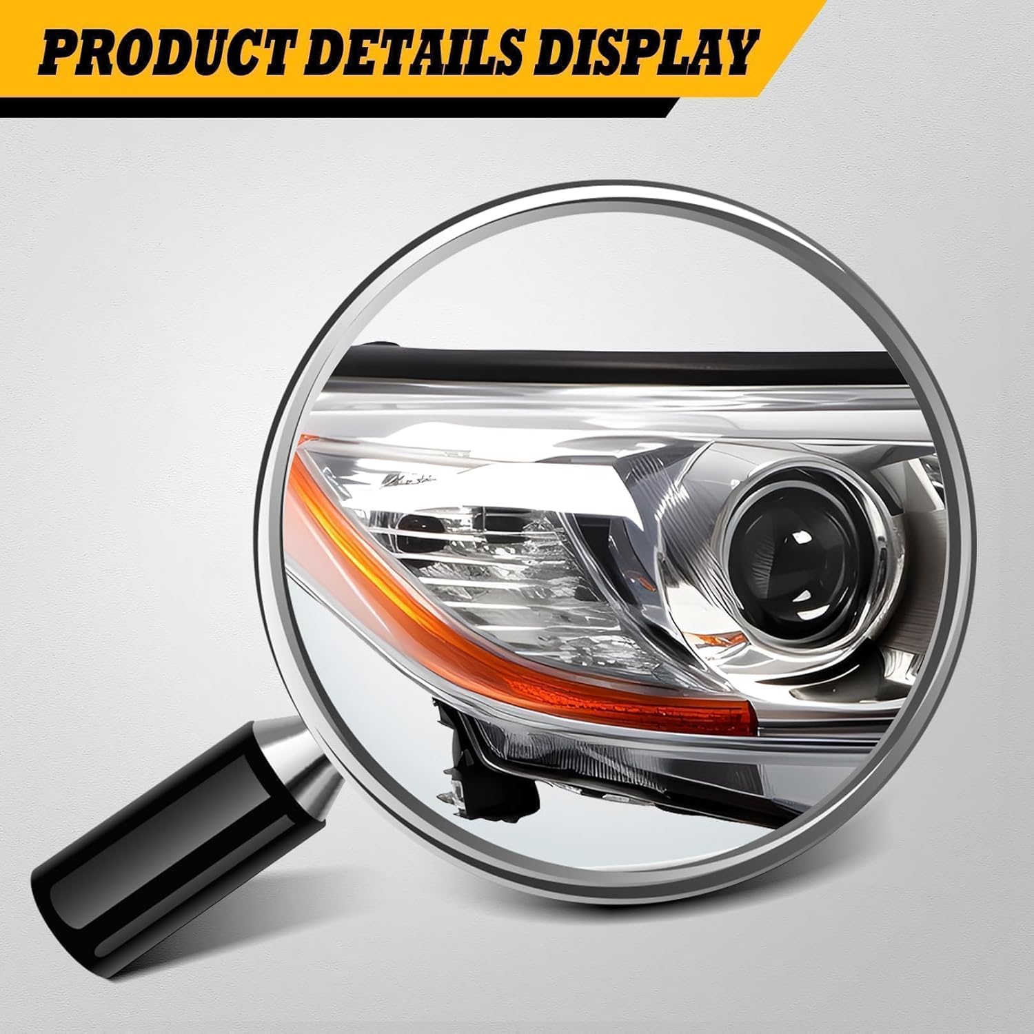 811500E250 811100E250 Halogen Headlight w/o Bulbs Compatible with 2014-2016 Highlander LE Plus/LE/Limited/XLE Driver & Passenger Side