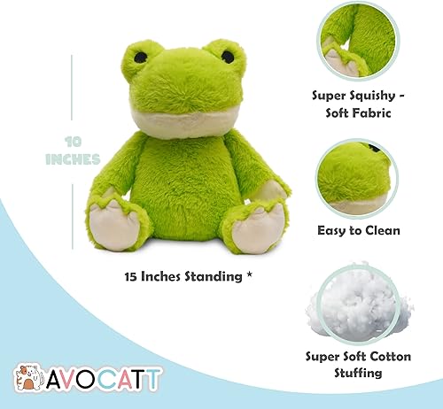 Miniatura 8 de Avocatt Peluche de zorro de peluche calentable, juguete de zorro sin perfume de 10 pulgadas para microondas, almohadilla térmica calentable, terapia