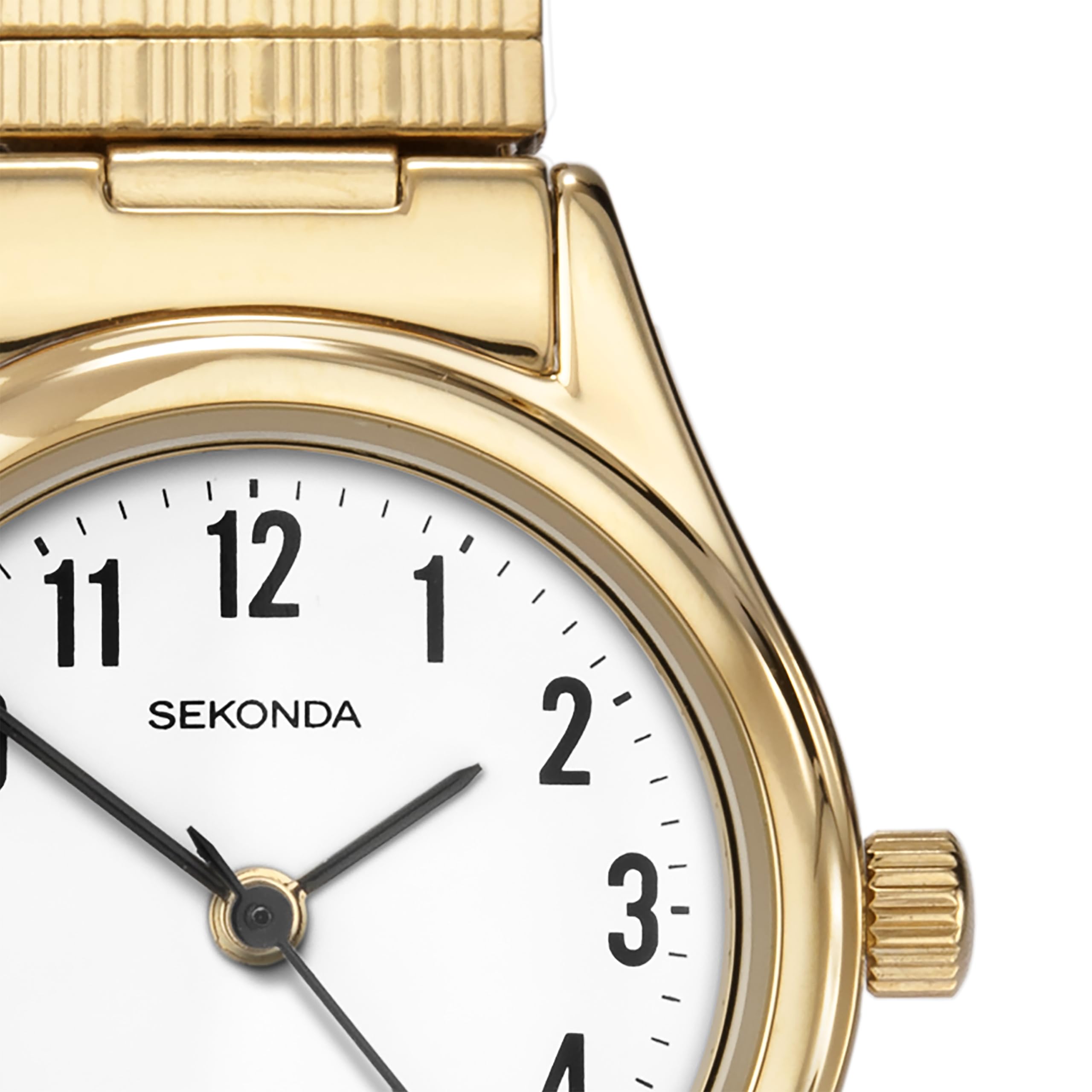 Sekonda Women's 25mm Analogue Easy Reader Watch White Dial Stainless Steel Expandable Bracelet Mineral Glass 30m Water Resistant 2 Year Guarantee