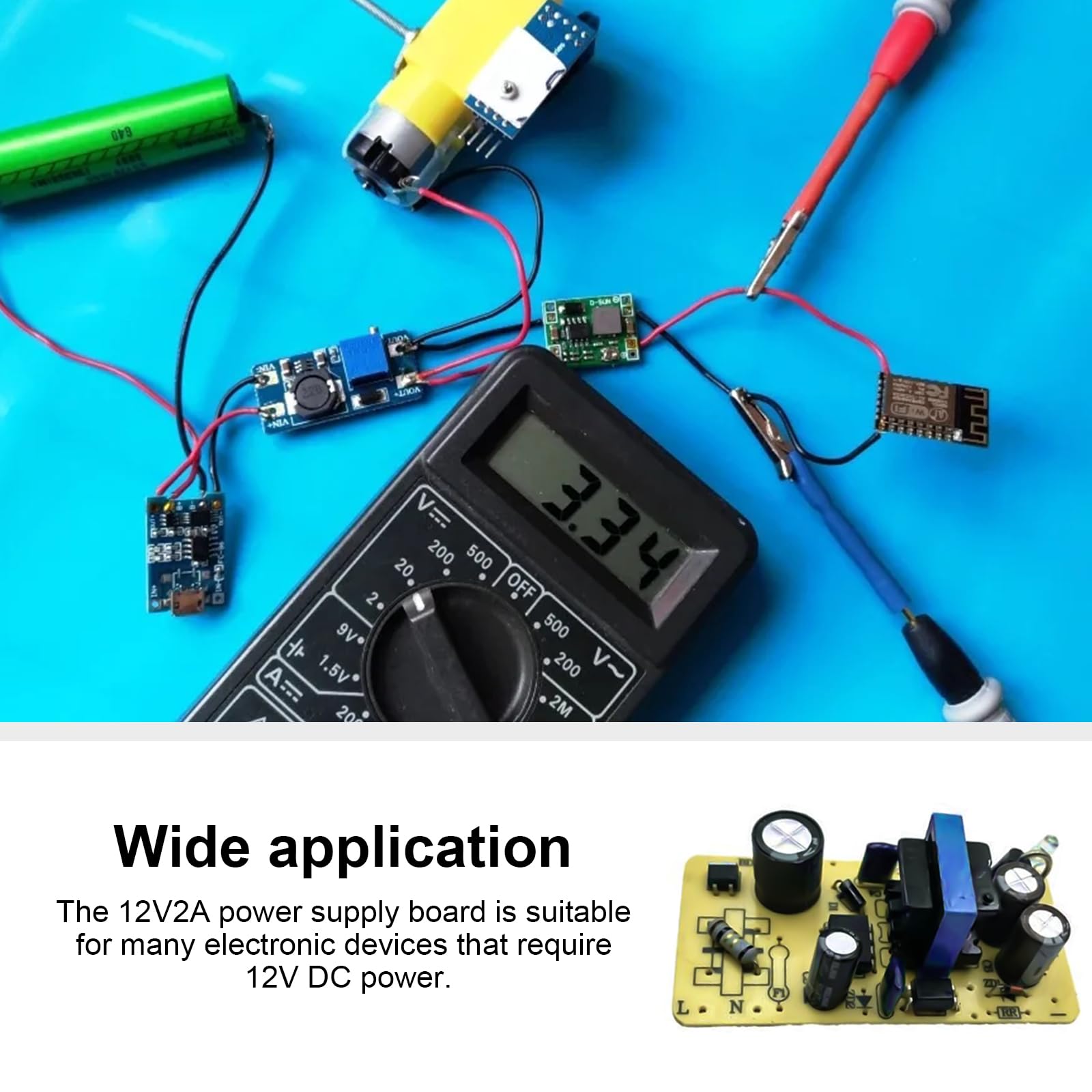 Amazon.co.jp: 12V 2A PCB 電源モジュール回路基板 AC220V - DC12V