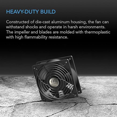 Miniatura 5 de AC Infinity AXIAL LS1238, ventilador silencioso para muffins, 120 V CA 4.724 in x 1.496 in de baja velocidad, certificado UL para proyectos de