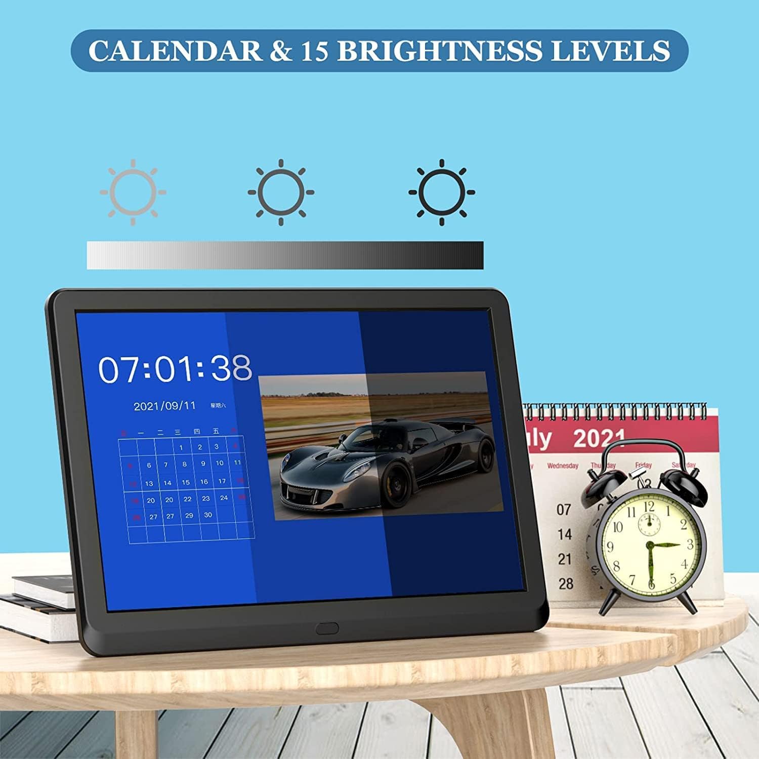 Fambrow Digital Photo Frames 10 inch 1920×1080 HD IPS Screen All in One