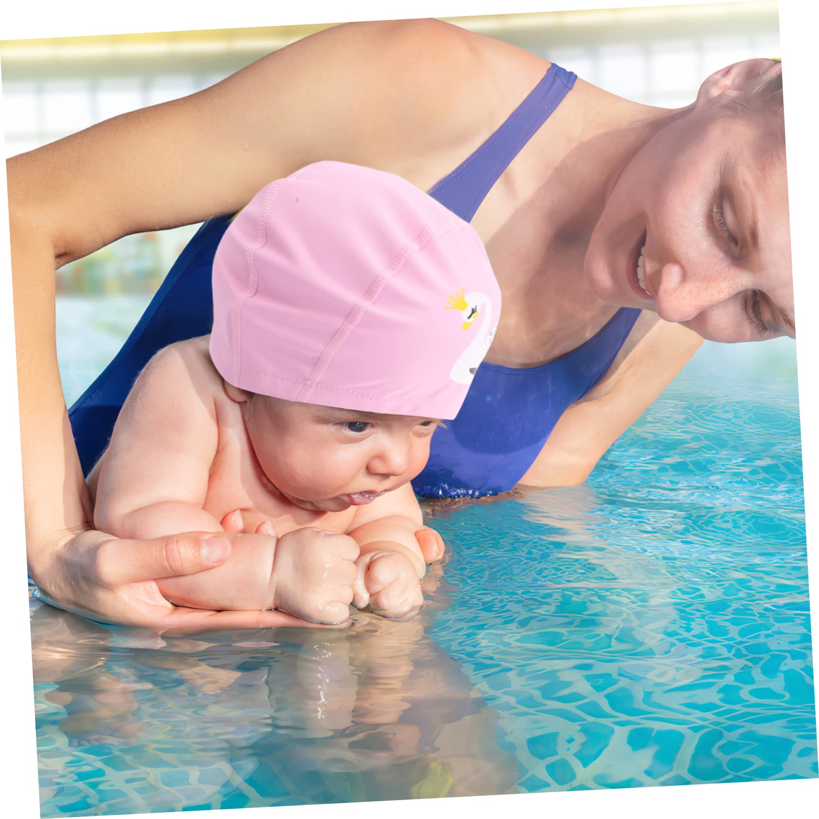 BESPORTBLE Gorro de baño para niños Sombrero de baño para niños Gorra de baño Gorro Natacion niño Tapones Natacion Gorro de natación con protección para los oídos Rosa