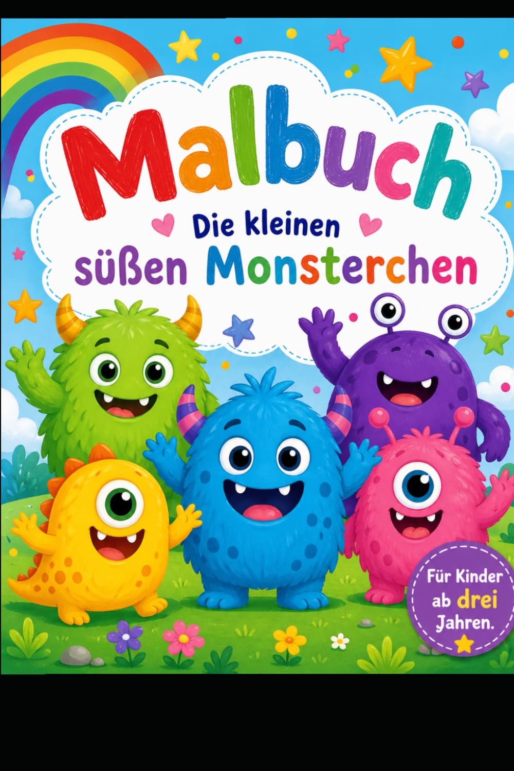 Malbuch Die kleinen Süssen Monsterchen: für kinder ab 3 jahren