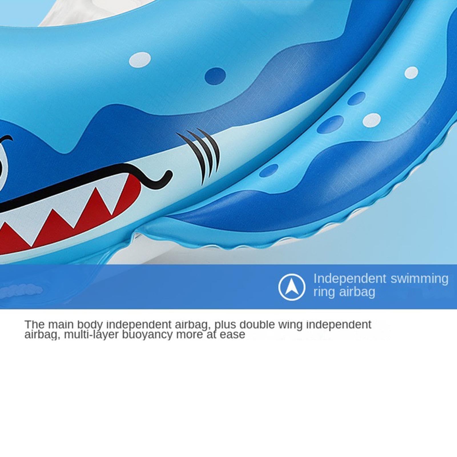Shark Piscina gonfiabile per bambini, isola galleggiante con spruzzo d'acqua | Sedile da nuoto per bambini, per ragazze, bambini, viaggi, resort, parco acquatico, feste, giardino all'aperto