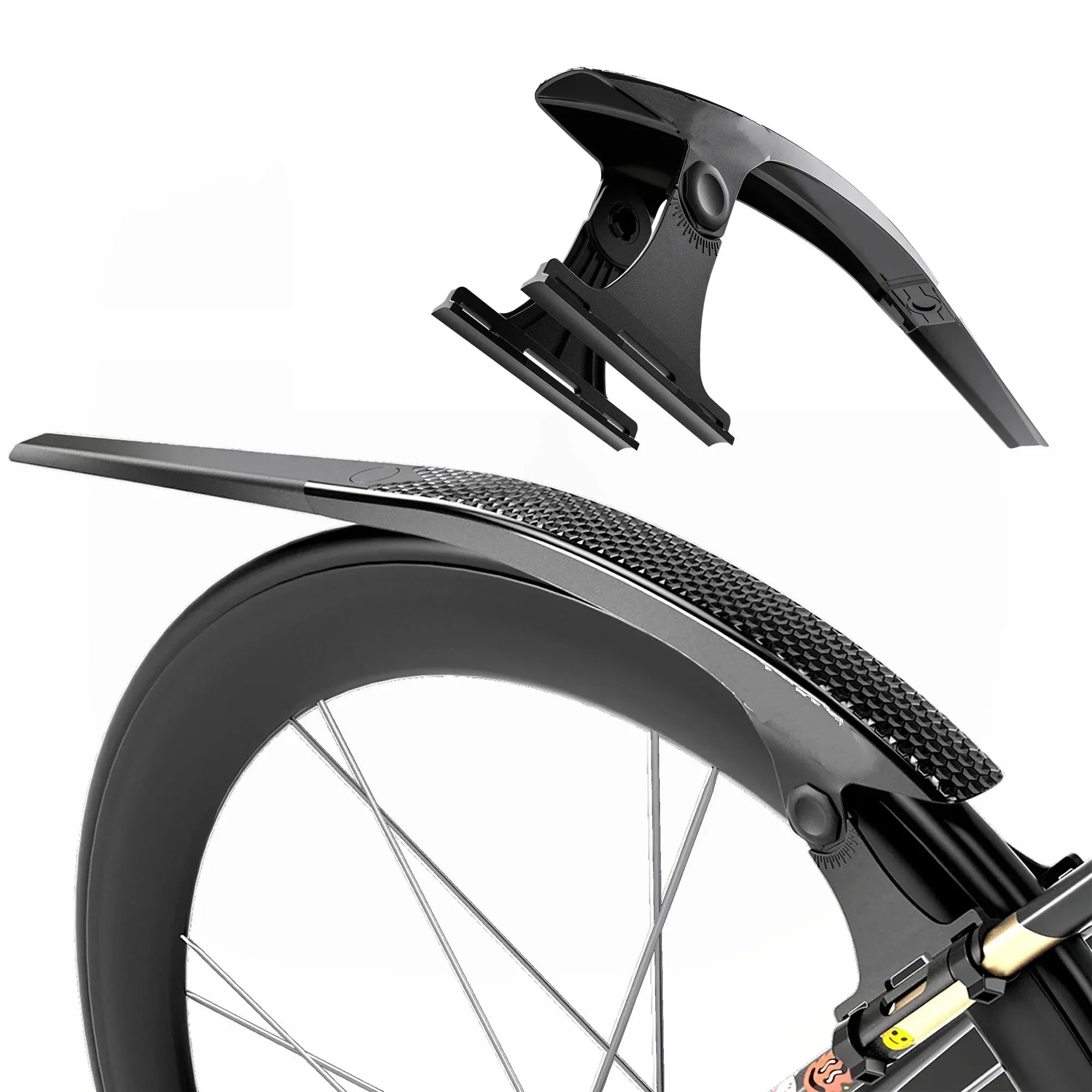 Parafango Parafango esteso per bicicletta a sgancio rapido parafango bici | Per bici da strada Gravel con ruota anteriore posteriore PP