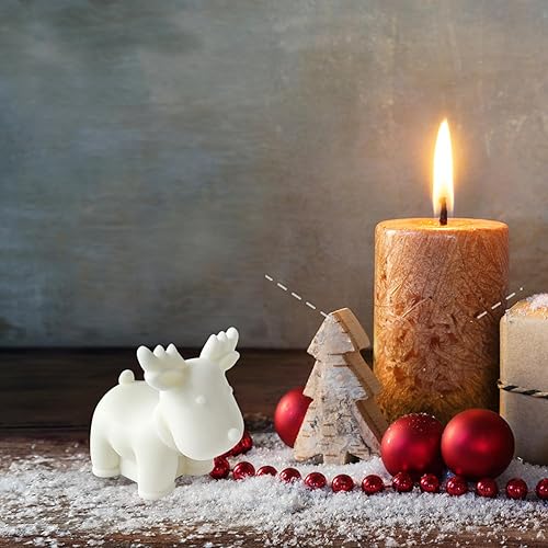 Miniatura 9 de Molde de vela de árbol de Navidad de gran tamaño para hacer velas, molde de silicona de Navidad 3D para fundición de resina DIY yeso arcilla