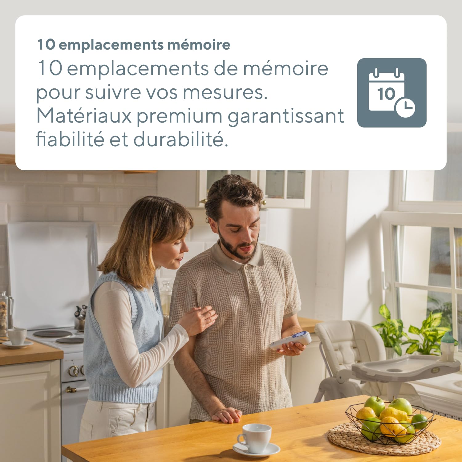 Thermomètre Infrarouge B.Well TH-7000 | Sans Contact 3en1 Médical | Qualité suisse, Capteur de distance intégré pour mesure précise sans contact du corps, objets et température ambiante