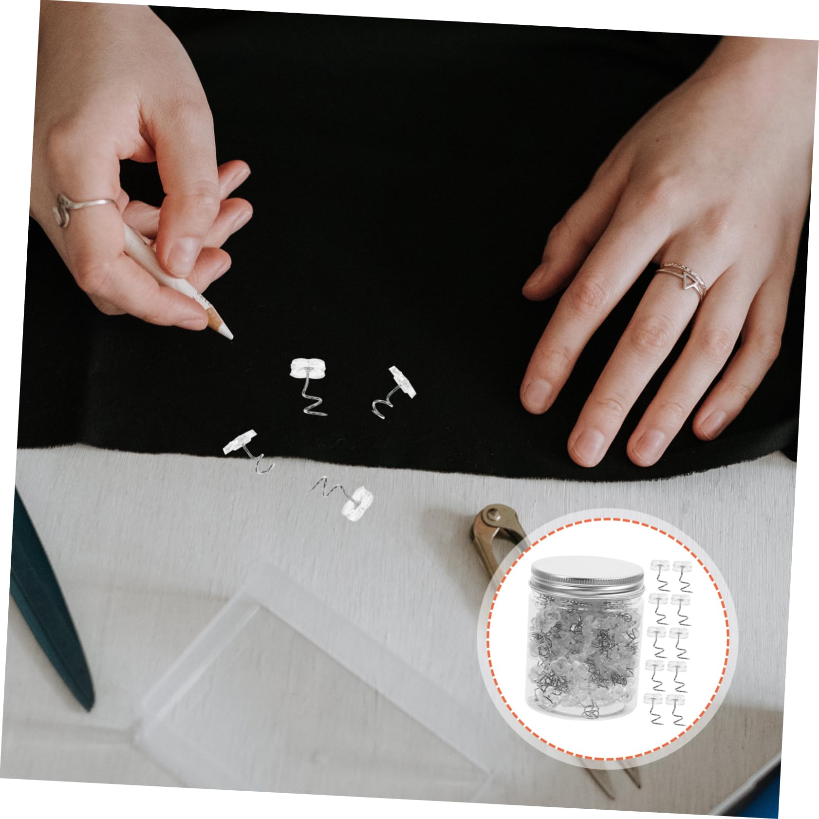 SHINEOFI 600pezzi Perni Locating Trasparenti Per Bouquet Da Sposa Spilli Per Cucito e Decorazioni Fai Da Te Per Cerimonie e Lavori Manuali