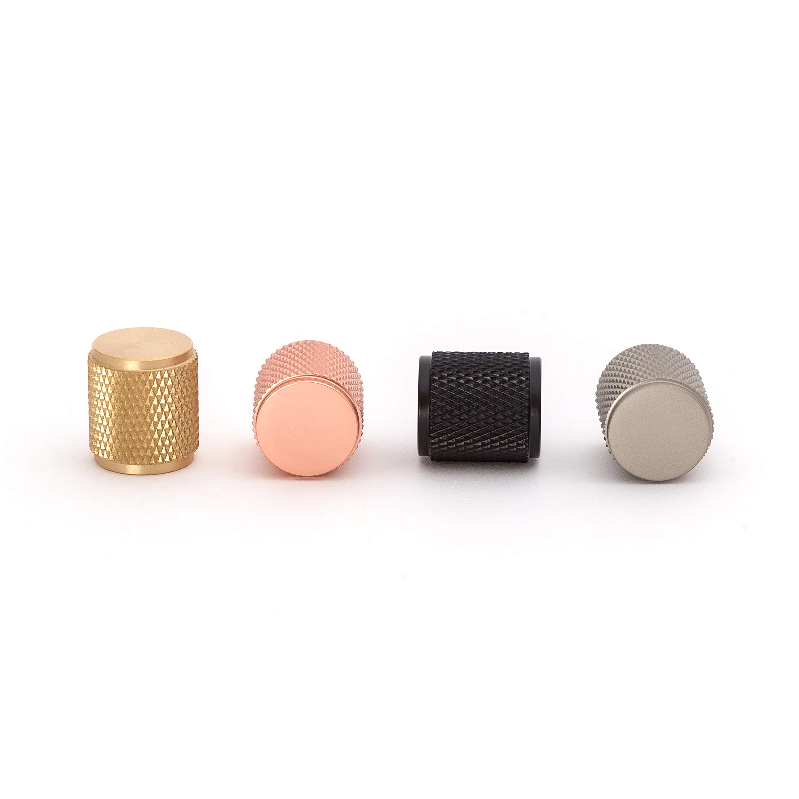 The Hairpin Leg Co. Industrial Nickel [Hlc] Furniture Knobs - Modern Furniture Hardware - Cupboard Cabinet Handles Drawer Pulls [18Mm/Industrial Nickel]