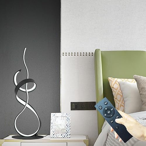 Miniatura 7 de 22 pulgadas, 24 W, 2700 lm, diseño moderno, 3CCT, 2700 K4000 K6500 K, táctil sin escalones, regulable, con control remoto, lámparas de mesa LED para