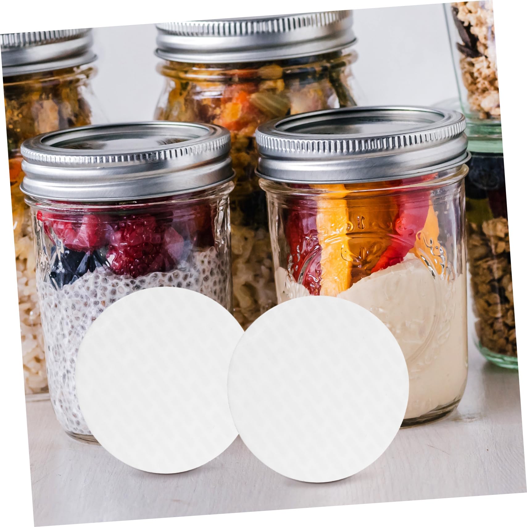 Cabilock Cup Accessories 100pcs Sealing Gasket for Jars Wide Mouth Bottle Safety Seals