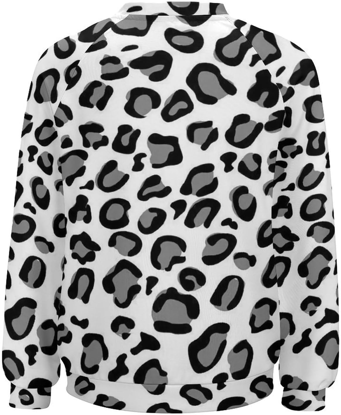 Color Flame Fire Smoke Womens Crew Neck Sweatshirt Long Sleeve Casual Loose Spring Fall Shirts - Image 3