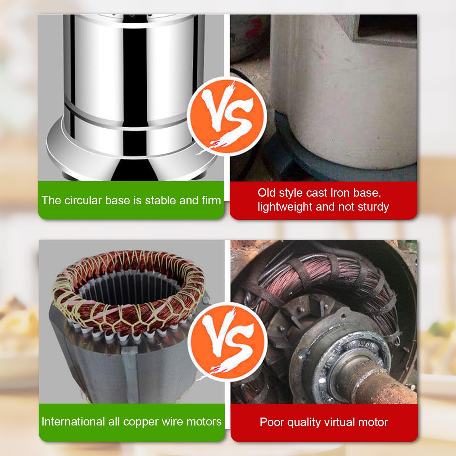 Multifunktionale Nussmühle 15 Kg/H – Leise Arbeitende Maschine Für Tahini Und Nusscreme, Leicht Zu Reinigen, Kupfermotor 1100 W, Stabiler Aufbau