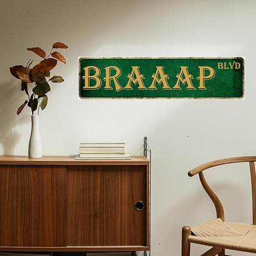 Miniatura 5 de Letreros de garaje para motocicleta, accesorios para motocicleta, regalos de motocicleta, póster de metal de calle Braaap Blvd, regalos de carreras