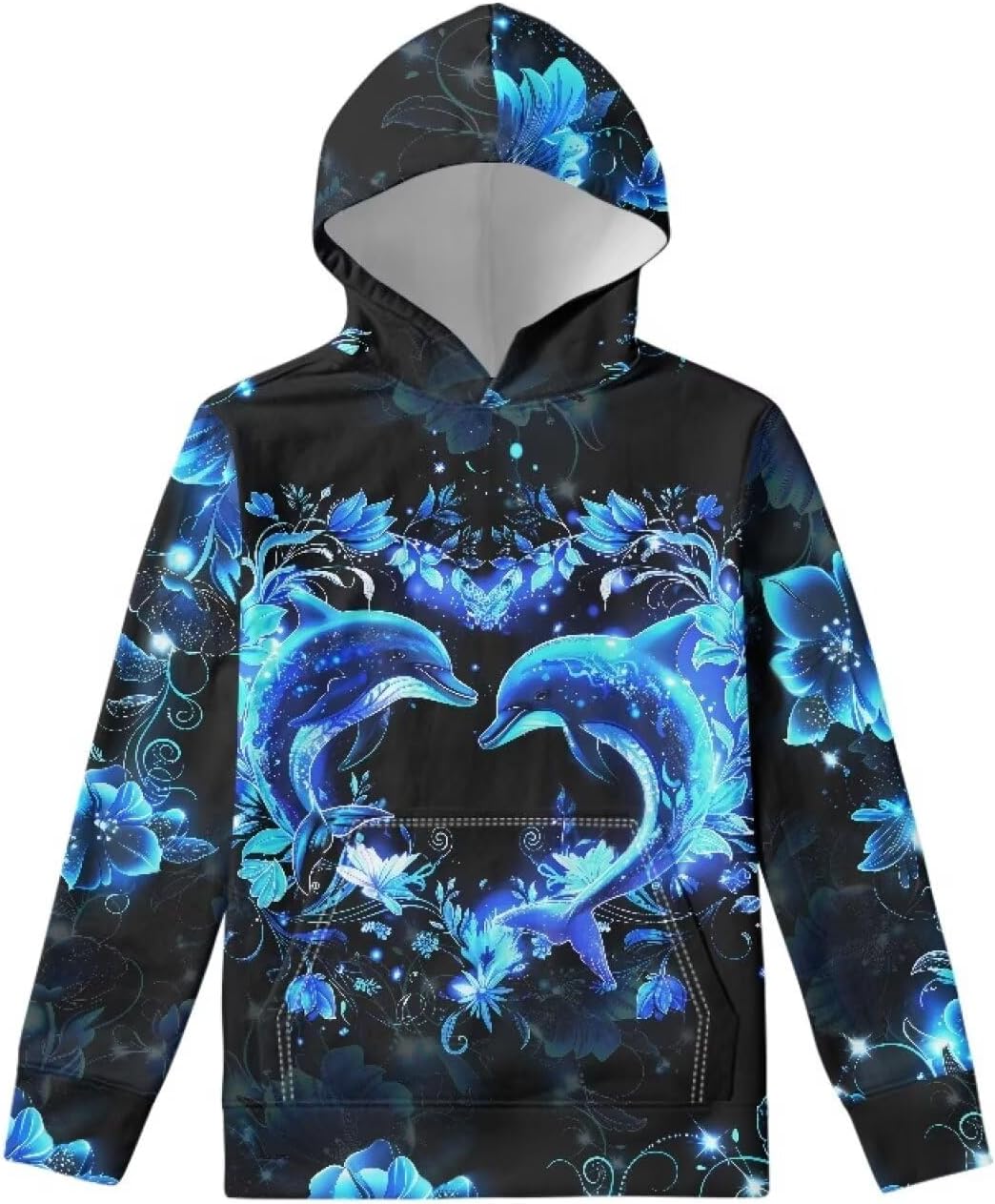 JEOCODY Hoody Sweatshirt Unisex Kids Cute Long Sleeve Pocket Pullover - Image 5