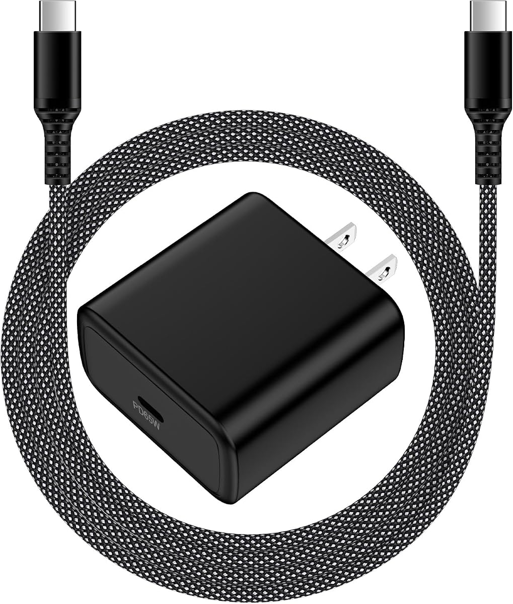 Cargador de computadora portátil USB C de carga súper rápida de 65 W para computadora portátil Samsung Book Pro | Cargador rápido para ordenador portátil tipo C para Samsung Galaxy Book Pro y Pro 360 P950QDB NP930QDB NP935QDC NP950XDB NP930XDB,Notebook 7 9