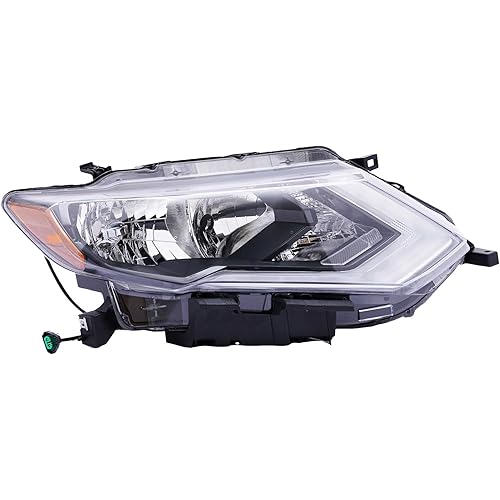 2017 2018 2019Nissan Rogue Headlight Assembly, Right Passenger Side Headlights replacement OEM 260106FL0A, NI2503254 (Right Passenger Side Headlight)