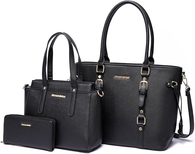 Montana West 3PCS Purses for Women Tote Bag and Wallet Set Shoulder Satchel Handbags