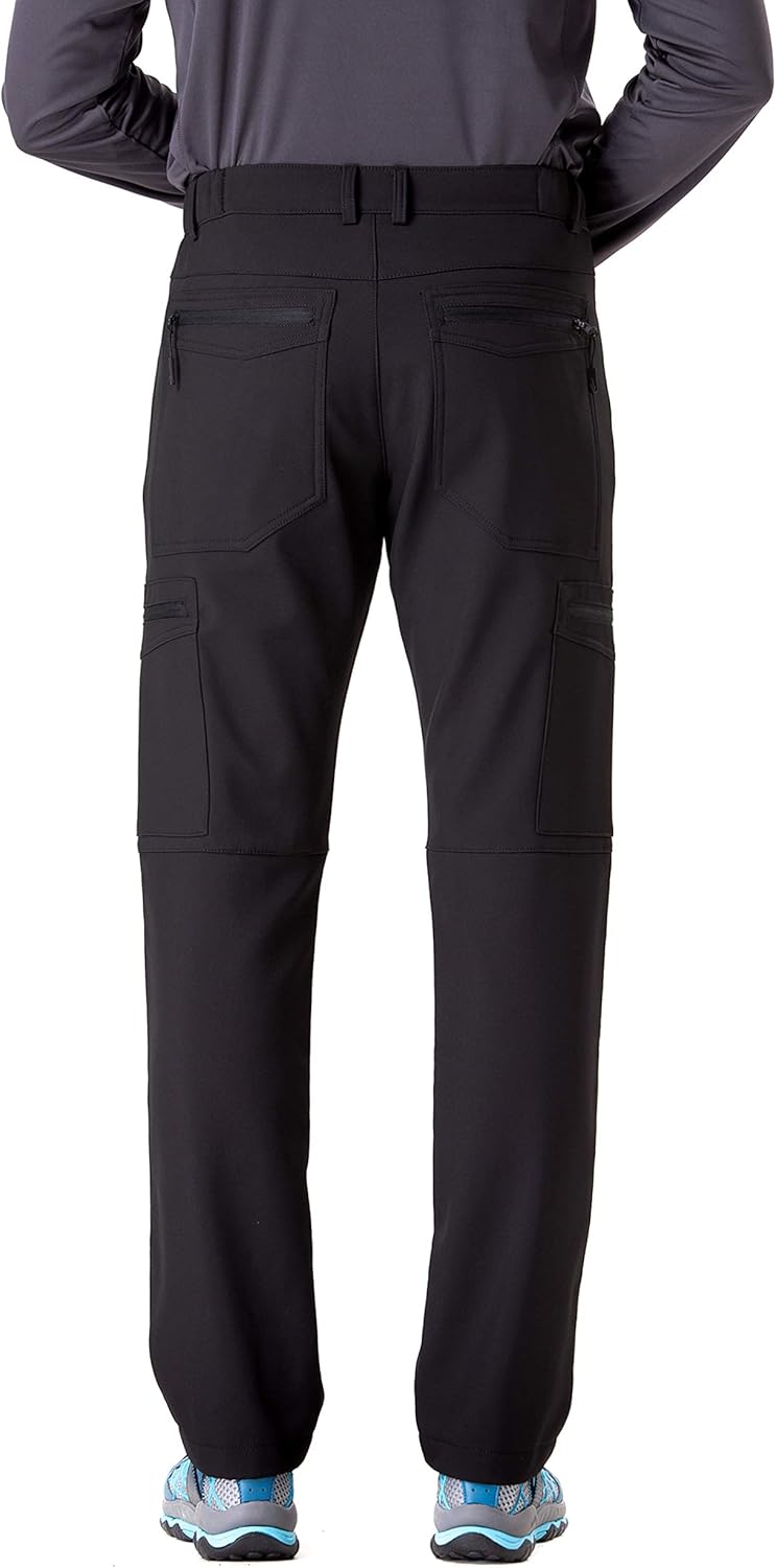 TRAILSIDE SUPPLY CO. Men's Fleece Lined Insulated Pants Softshell Pants,Water and Wind-Resistant - Image 3