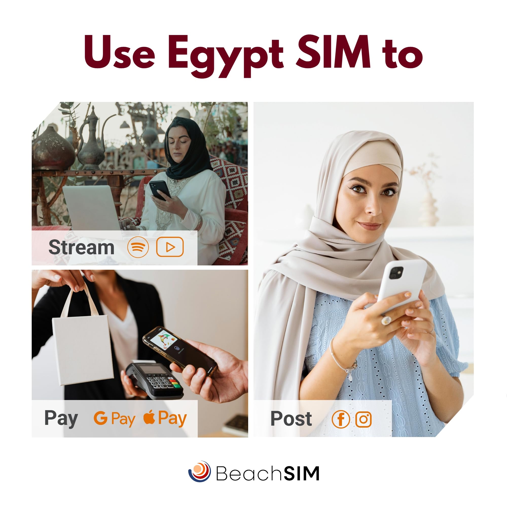 Ägypten SIM Karte 30 Tage 20 GB 4G/5G Prepaid-Daten iOS Android