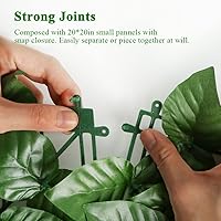 Vista 4 de iCover Pantalla de Privacidad de Hiedra Artificial para Cerca, 59x157 pulgadas Junta Reforzada Previene que las Hojas se Caigan, Paneles de Seto