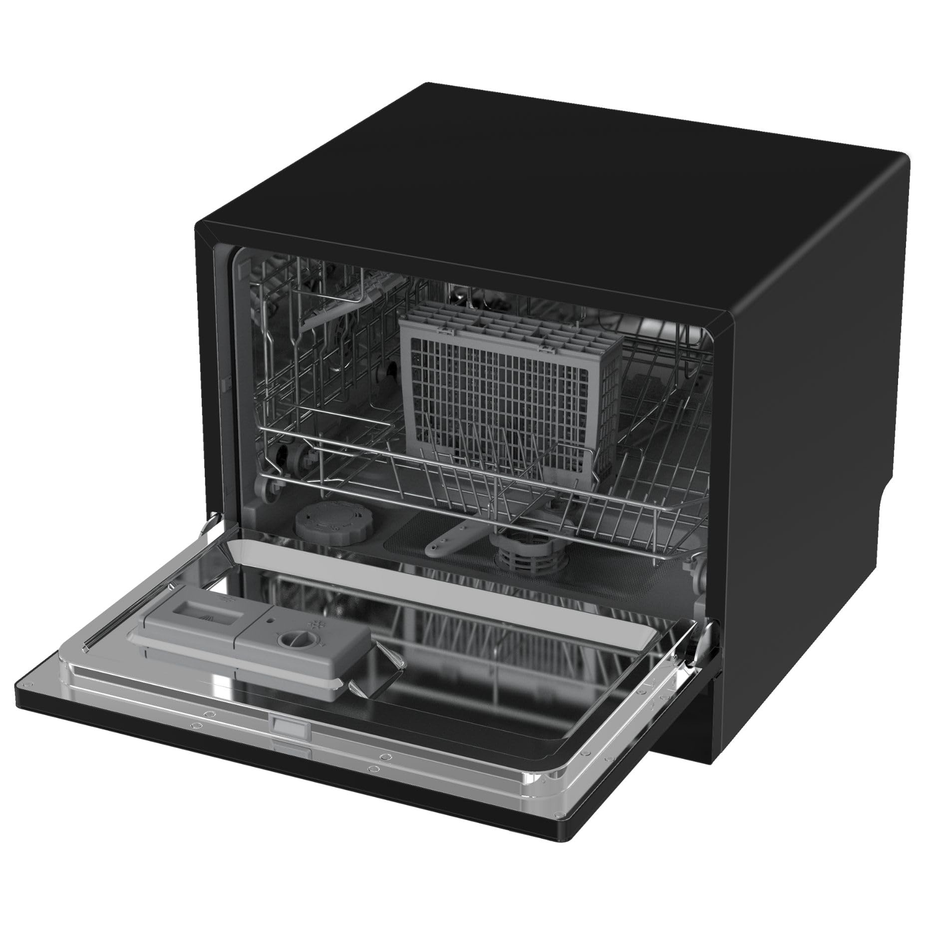 GEDTECH Lave-vaisselle Table Top GLV6T47BL 6 couverts 47 dB Départ différé