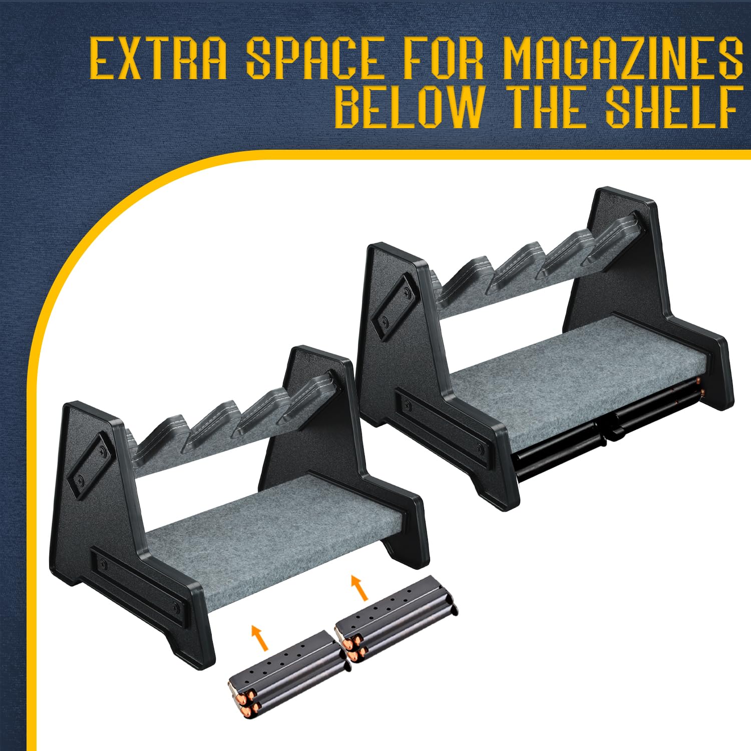 Snapklik.com : Mind And Action Pistol Rack, Deluxe Handgun Rack Stand ...