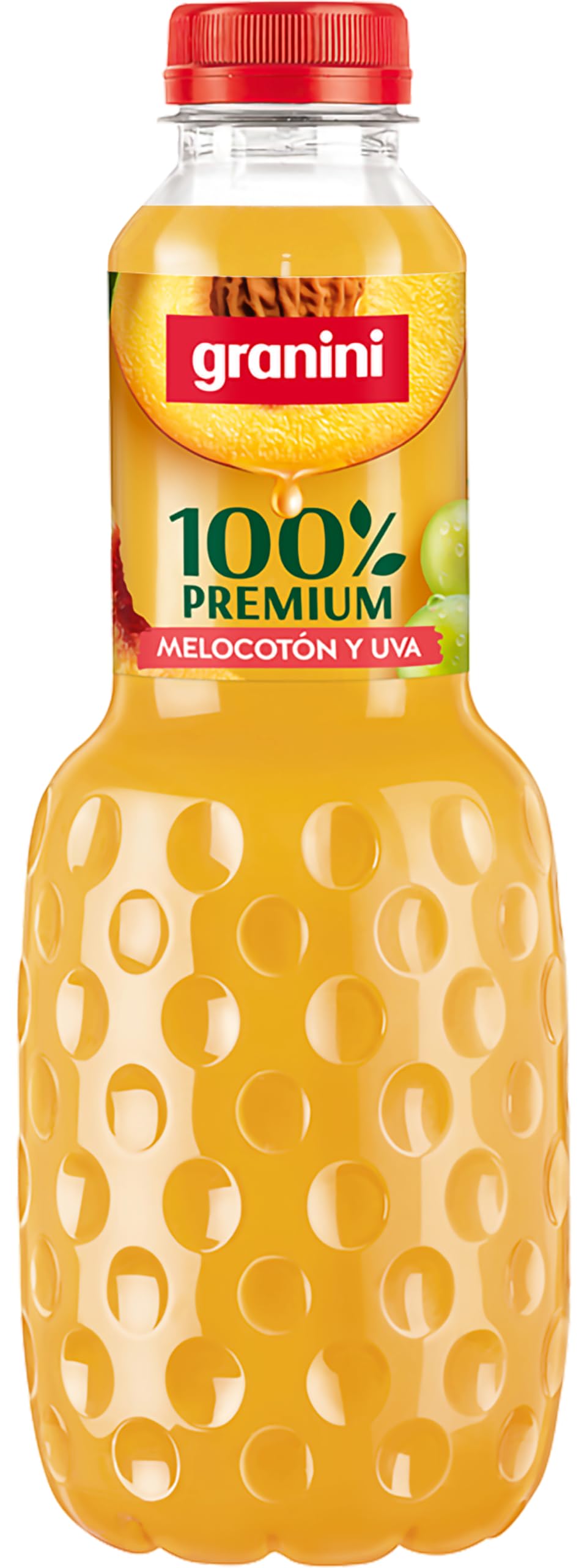 Granini Zumo de Melocotón y Uva Sin azúcares añadidos 1L 100% Fruta