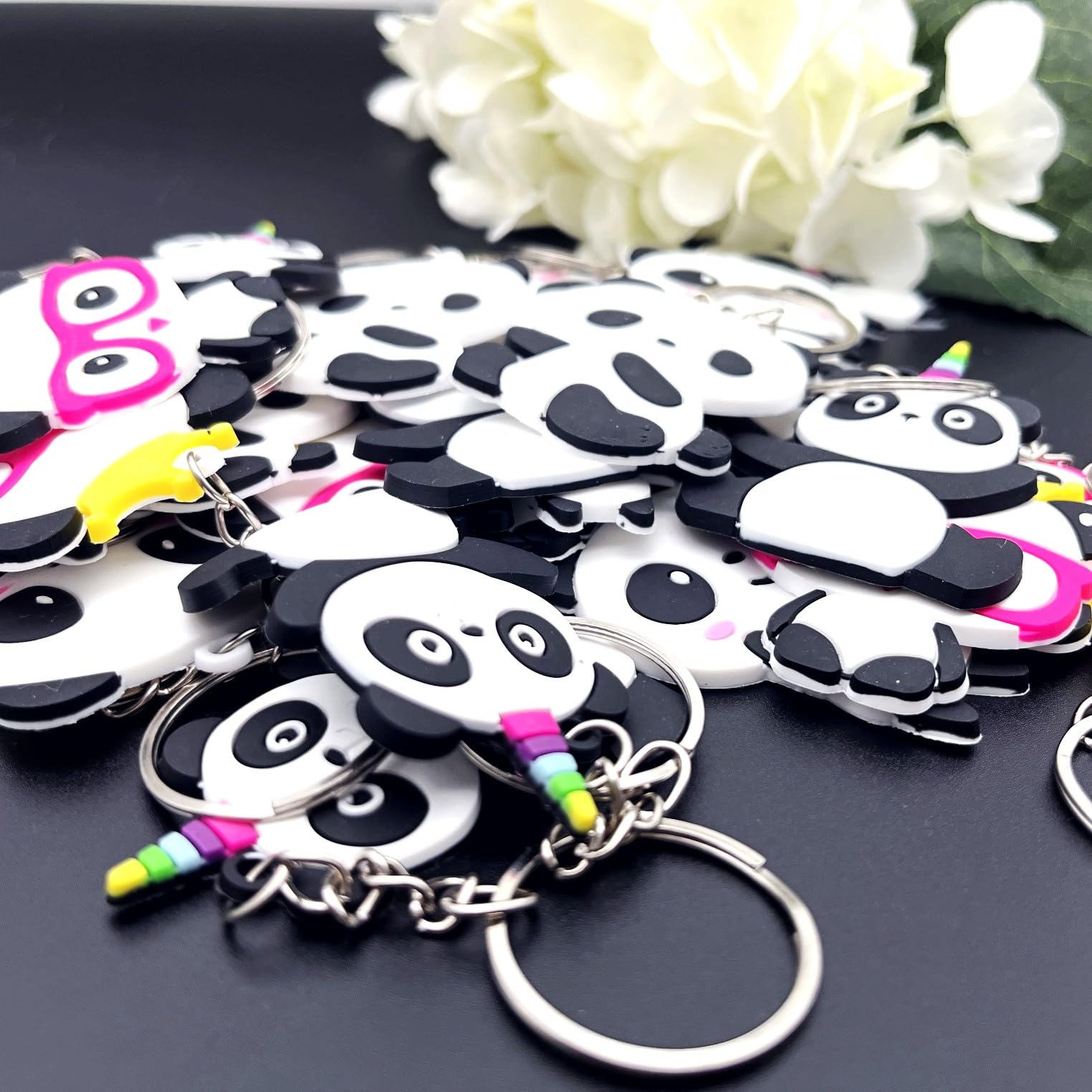 JZK Panda Llavero Cumpleaños Fiesta Accesorios