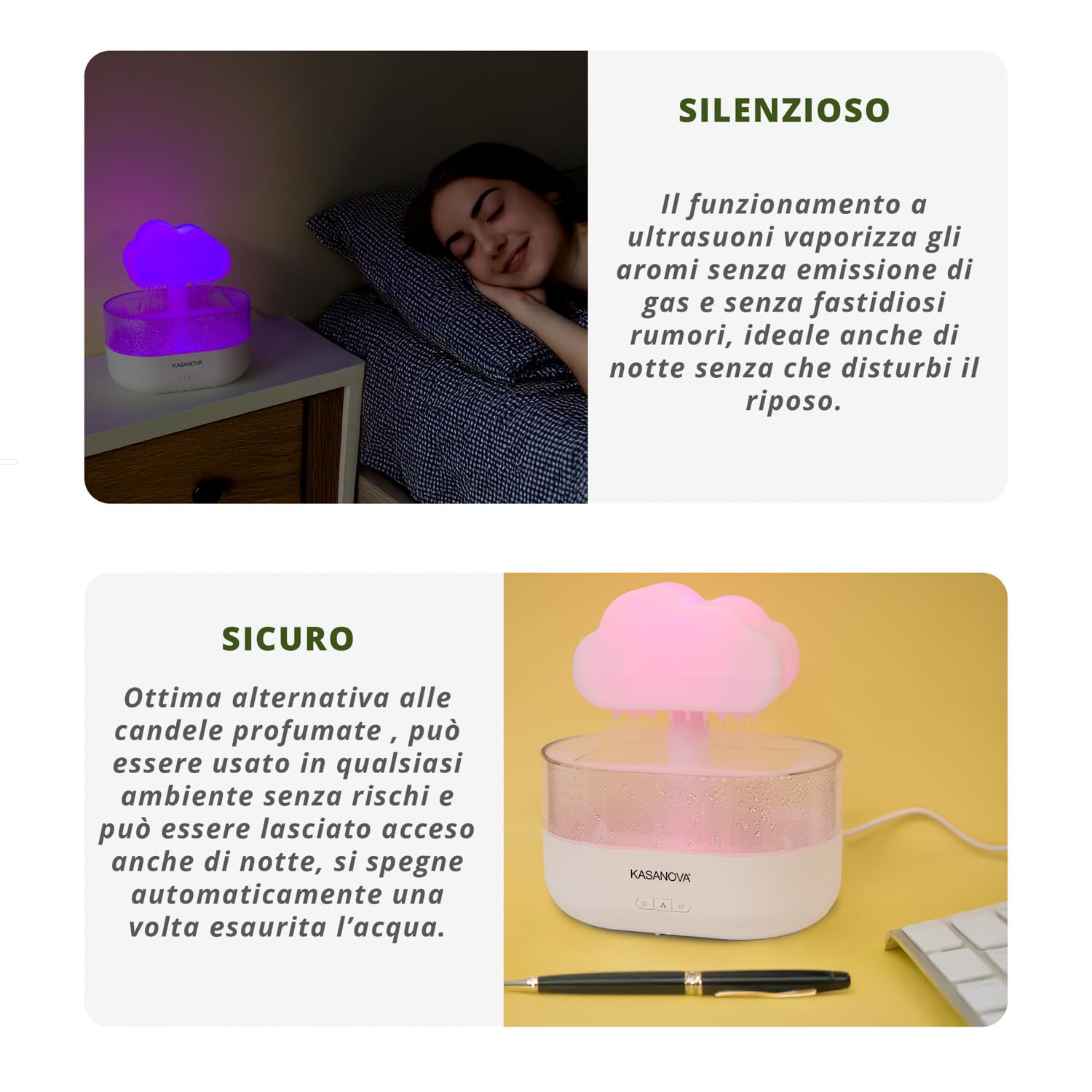 Diffusore elettrico 200 ml nuvola