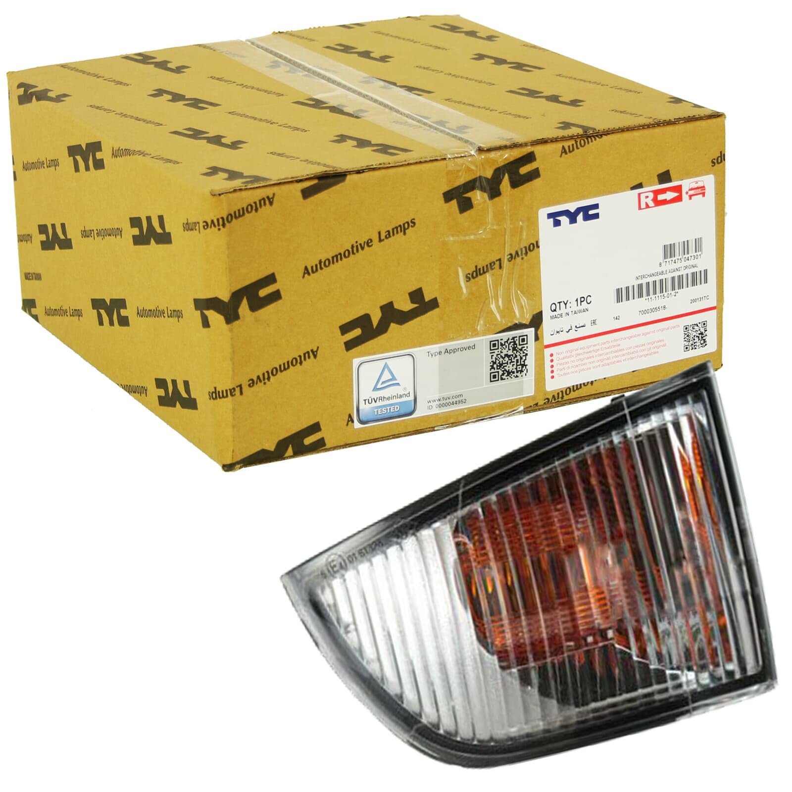 Tyc 315-0002-3 Indicatore Di Direzione Senza Portalampada Bianco-image