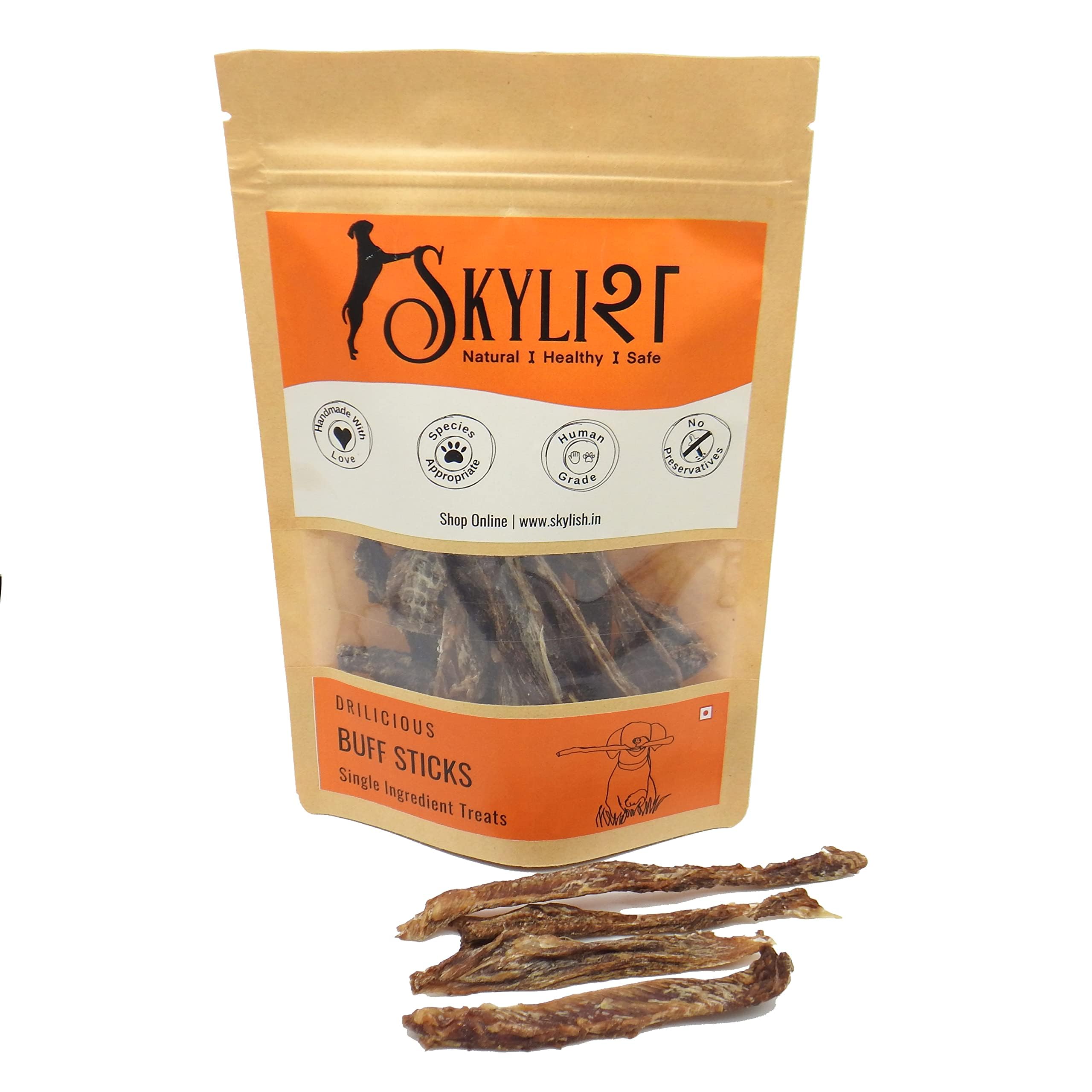 SKYLISH Buff Sticks for Dogs and Puppies,Dehydrated Buff Dog Treats,Buff Dog Sticks of Buffalo Tenderlion,Perfect as a Dog Snacks or Reward After Training,50g (B0CMDD72ZJ) Amazon Price History, Amazon Price Tracker