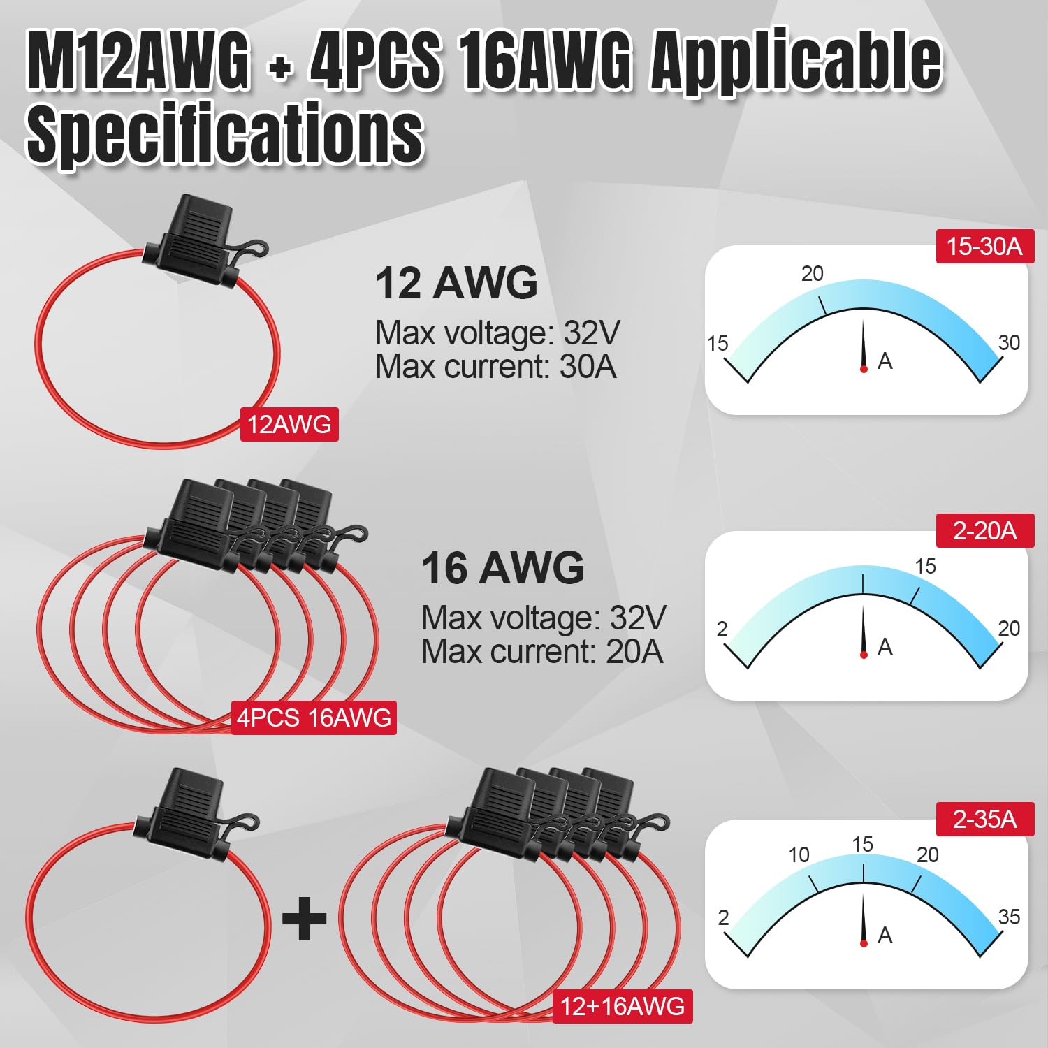 Portafusibili Auto 6 Pezzi Con Fusibili - Kit Manutenzione Per Auto, Moto E Barche